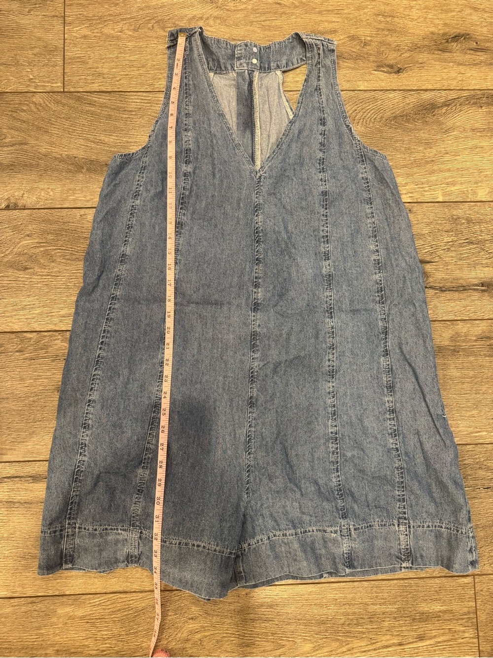 Denim Blue Kids One-Piece Jumper Dress